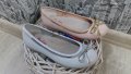 №32 до №35 Розови и Бели обувки с панделка, снимка 1 - Детски маратонки - 18046648