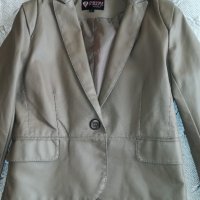 Вталено кожено сако, снимка 1 - Сака - 21321542