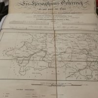 Стара карта на Австрия 1845 г/29 части, снимка 5 - Антикварни и старинни предмети - 21178105
