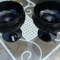  Бохемия блек аметист кристални чаши РАЗПРОДАЖБА, снимка 2 - Чаши - 18911158