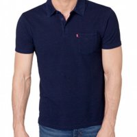 Levi's men's lapel cotton - страхотна мъжка тениска, снимка 1 - Тениски - 25876035
