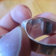мъжки сребърен пръстен с  ръчно гравирана гема .. изображение върху камъка  - радост за естети , , снимка 3 - Пръстени - 14486951