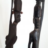Две африкански абаносови фигури, снимка 5 - Колекции - 26005727
