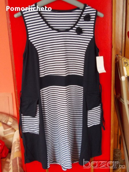 Нова рокля в моряшки стил, снимка 1