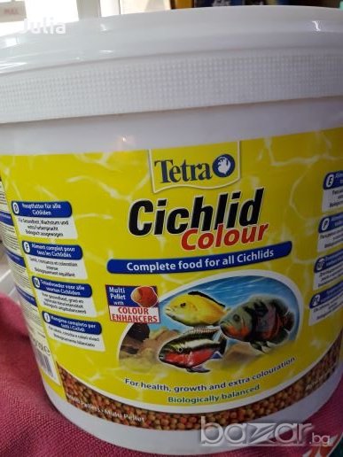 Тетра Цихлид колор- насипна храна за всички видове цихлиди, снимка 1