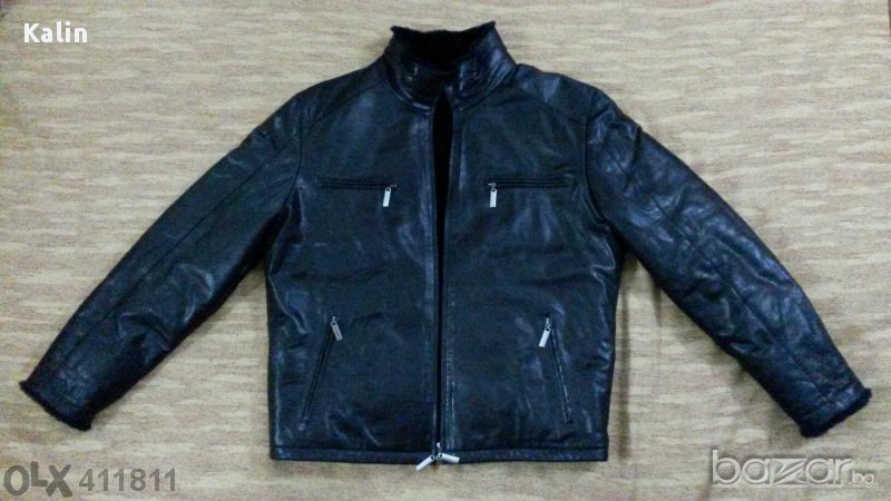 Дизайнерско кожено яке-кожух Giorgio Armani, снимка 1