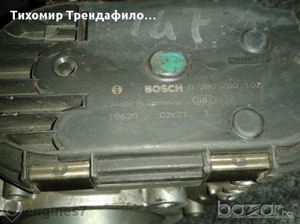 Throttle Body Alfa Romeo 147 156 Gt Gtv Spider Bosch 0 280 750 102,дроселова клапа за Алфа Ромео 147, снимка 1