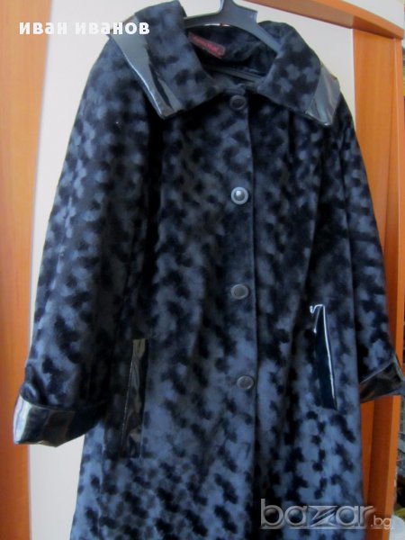 Еко палто-манто-черно, снимка 1