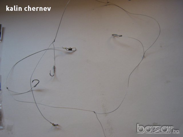 метална линиа с 5 куки, снимка 2 - Такъми - 8458725