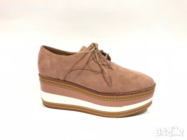 Дамски обувки на пратформа от велур/промоция, снимка 3 - Дамски ежедневни обувки - 23104362