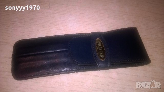 Кожен кобур за 2 пури-16х5х2см, снимка 2 - Колекции - 21773540