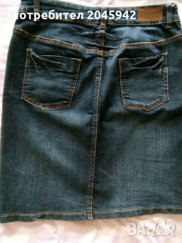 Дамска дънкова пола., снимка 4 - Поли - 22564293