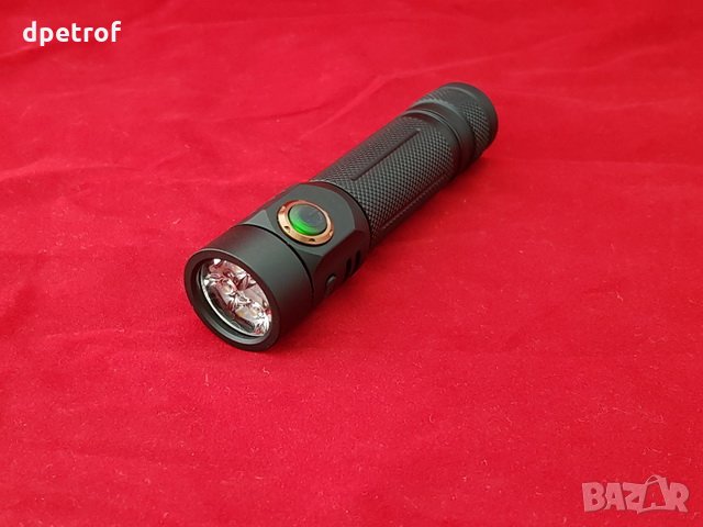 Мощен ежедневен(EDC) 4 емитерен прожектор 1500-4500lm/USB зареждане