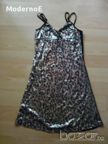 М/Л Бляскава рокля,  Официална рокля в пайети - НАМАЛЕНА, снимка 3 - Рокли - 11287195