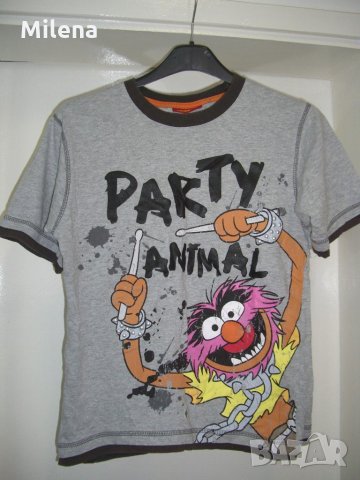 Английска тениска Muppets за 8-9 г. , снимка 1 - Детски тениски и потници - 22232481