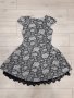 Детска еластична рокля черно и бяло с оригинална подплата , снимка 1 - Детски рокли и поли - 23703267