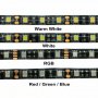  LED RGB Strip 5050 Черно PCB RGB Водоустойчива.60 диода на метър , снимка 7