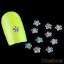 микс 6 вида ситни формички сребристи камъчета кристали капси декорация 3д ефект за нокти м, снимка 2