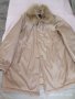 Дамско бежово палто  с подвижна яка, снимка 1 - Палта, манта - 25854646