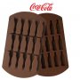 coca cola кола шише бутилка силиконов молд форма за желирани бонбони околад фондан лед гипс и др, снимка 1 - Форми - 19325334