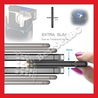 Луксозна ветроустойчива акумулаторна електронна запалка на ток реотан зареждане USB цигари подарък, снимка 8 - Запалки - 24207715