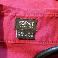 Дам.риза-"ESPRIT"-/памук+полиамид+ликра/-бордо. Закупена от Германия., снимка 3 - Ризи - 22002771