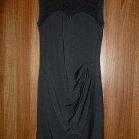 Интересна черна рокля с дантела, снимка 2 - Рокли - 18955734