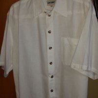 Gin tonik-бяла мъжка риза M, снимка 1 - Ризи - 20054354