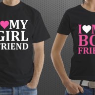 За ВЛЮБЕНИ! Дизайнерски LOVE BOY / GIRL тениски ! Поръчай модел с ТВОЯ ИДЕЯ или ДИЗАЙН!, снимка 4 - Тениски - 15649595