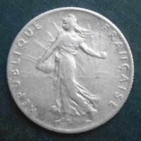 Монета Франция - 50 Sentimes 1913 - Сребърна, снимка 2 - Нумизматика и бонистика - 20869643