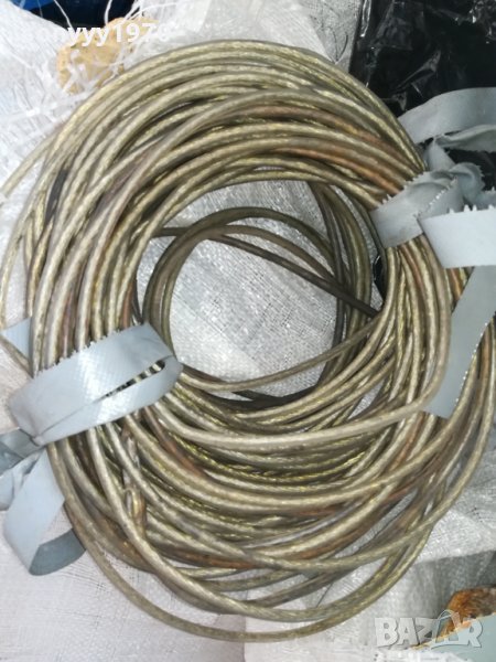 стоманено въже с изолация-30метра-от тир-ремарке, снимка 1