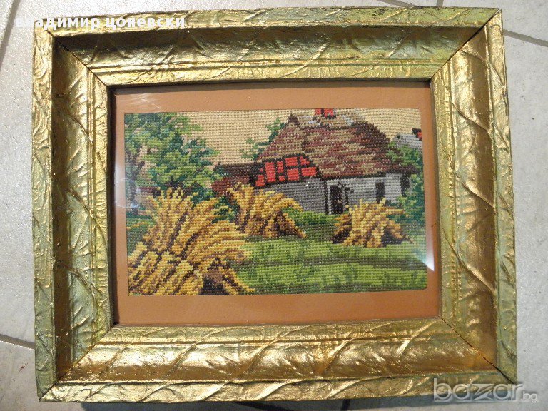 гоблен Пейзаж с ферма,картина,пано, снимка 1