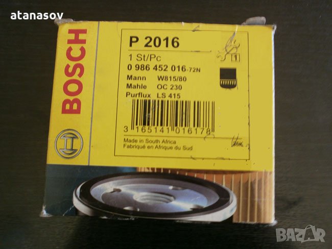 маслен филтър BOSH Р 2016, снимка 1