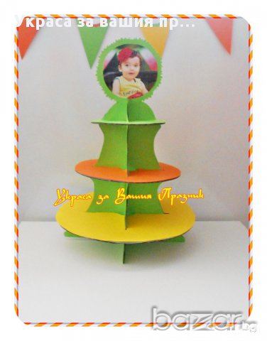 Украса за бебешко парти със снимка на детето, снимка 7 - Други - 16314621