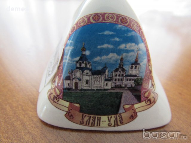  Порцеланова камбанка-квадрат-сувенир от Улан Уде-Русия, снимка 2 - Колекции - 21135177
