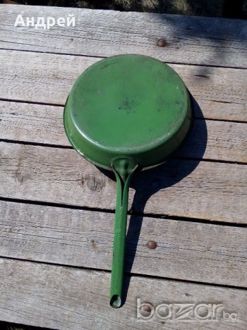 Емайлиран тиган, снимка 6 - Антикварни и старинни предмети - 19307939