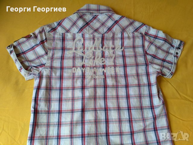 Мъжка риза Scotch & Soda/Скоч & Сода, 100% оригинал с много апликации, снимка 8 - Ризи - 22440978