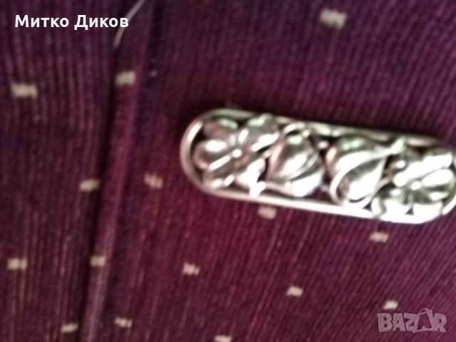 Месингова брошка ръчна изработка-златен оттенък, снимка 5 - Бижутерийни комплекти - 25093116