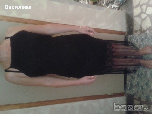 Черна рокля, снимка 4 - Рокли - 19137761
