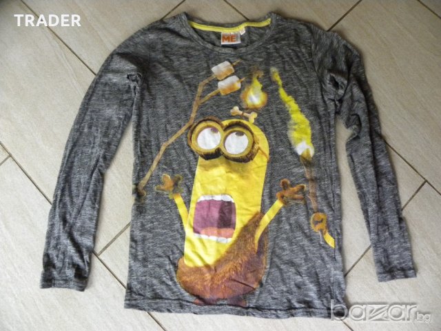 блуза тениска с дълъг ръкав MINION, размер 146-152, снимка 2 - Блузи - 18405742