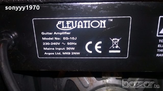 elevation eg-10j-guitar amplifier-28х25х14см-внос англия, снимка 15 - Ресийвъри, усилватели, смесителни пултове - 19657118