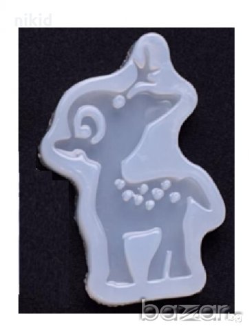 Сърна сърничка Бамби силиконов молд форма за украса декор торта смола бижута фондан шоколад глина др, снимка 1 - Форми - 21483439