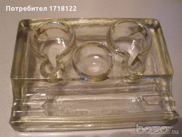 Стъклена мастилница, снимка 5 - Антикварни и старинни предмети - 19909737