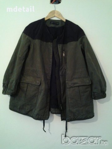 ZARA есенно/пролетно яке  каки, снимка 7 - Якета - 12250535