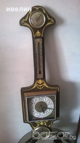 стар часовник,барометър,термометър за декораци