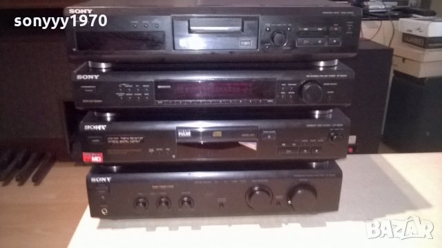 sony ampli+sony cd+sony tuner+sony md-внос швеицария, снимка 2 - Ресийвъри, усилватели, смесителни пултове - 22688427