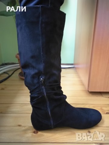 Ботуши от UK -  велур, снимка 3 - Дамски ботуши - 20225198