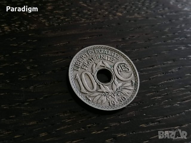 Mонета - Франция - 10 сантима | 1930г., снимка 3 - Нумизматика и бонистика - 26132032