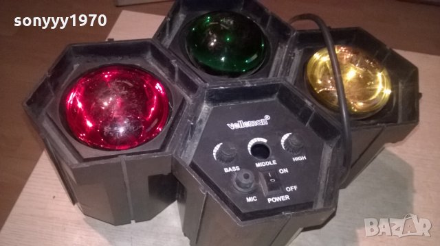 SOLD OUT-velleman-disco light with microfhone-внос франция-M35х24х13см, снимка 3 - Други - 26193964
