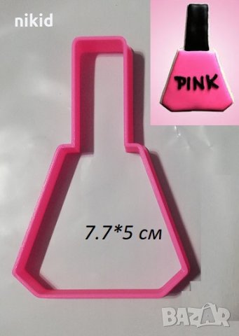 Бутилка шише лак пластмасов резец форма фондан тесто бисквитки